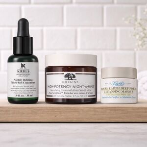 Kiehl's Nightly Peel and Rare Earth Deep Pore Cleansing Masque - brand new